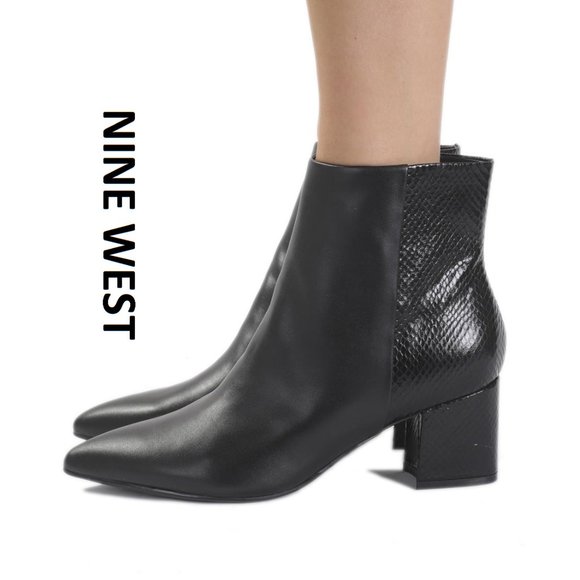 nine west snake booties
